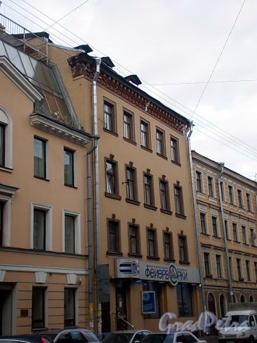 Апраксин пер., д. 10-12 (левая часть). Фасада здания. Фото апрель 2009 г.