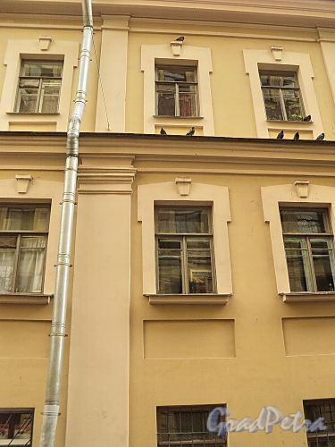 Академический пер., д. 8. Фрагмент фасада. Фото август 2010 г.