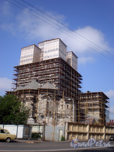 Товарный пер., д. 1, реставрация здания. Фото 2008 г.