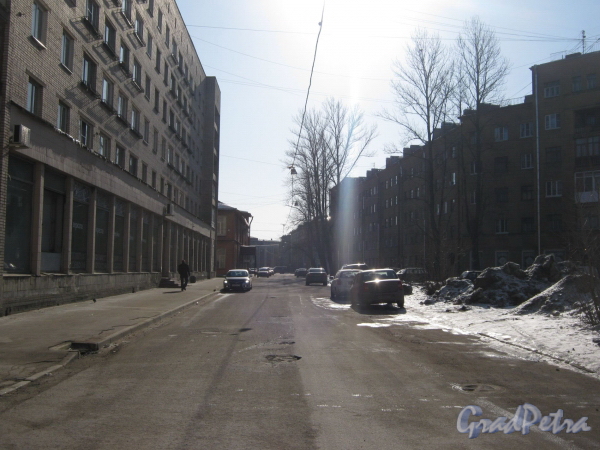Перспектива Лермонтовского переулка от Балтийской ул. Фото март 2012 г.
