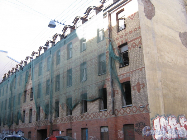 Большой Казачий переулок, дом 10. Общий вид с Б. Казачьего пер. Фото март 2012 г.