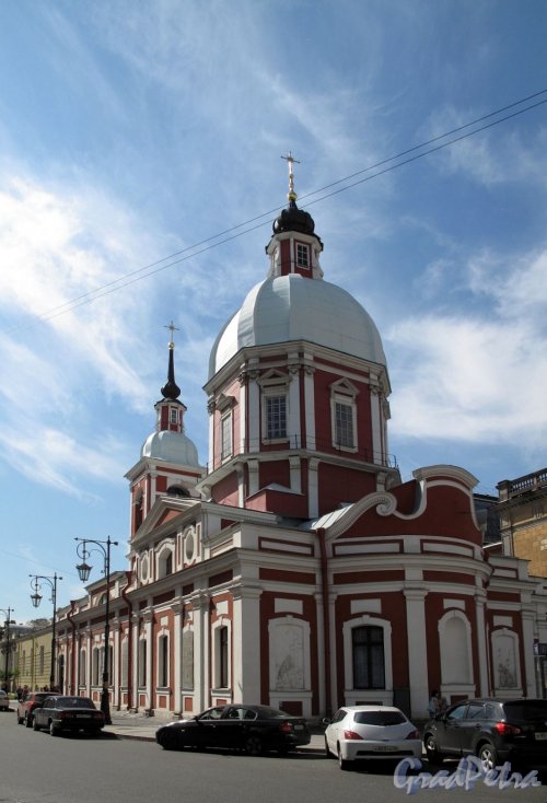 Соляной пер., д. 17. Пантелеймоновская церковь. Восточный фасад. Фото июнь 2012 г.