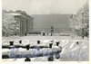 Площадь Чернышевского. Вид из Московского парка Победы. Фото Б. Уткина, 1966 г. (старая открытка)