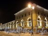 Биржевая пл., д. 6. Ночная подсветка фасадов здания. Фото январь 2011 г.
