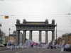 Площадь Московских Ворот. Вид на Московские Триумфальные Ворота. Октябрь 2008 г.