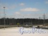 Съезд с внешней стороны КАД на Мурманское шоссе в сторону Ленинградской области. Фото 22 марта 2013 года.