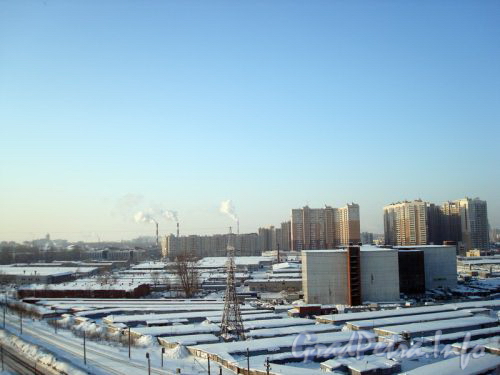 Вид в сторону Богатырского проспекта от улицы Матросажелезняка. Фото январь 2011 года.