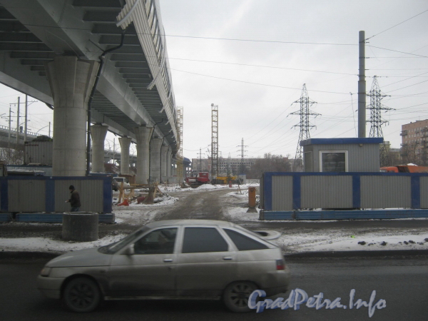 ЗСД. Путепровод после ж/д моста (перед ул. Корнеева). Фото февраль 2012 г.