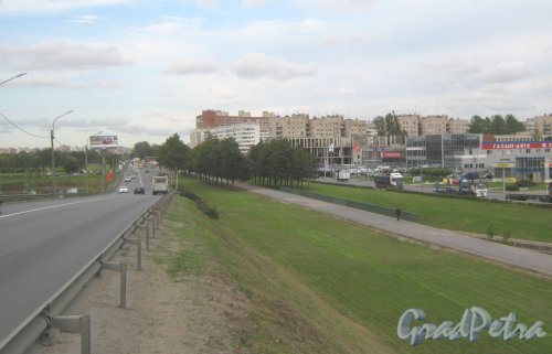 Красносельский район, Лиговский путепровод. Вид в сторону пр. Ветеранов. Фото 9 сентября 2013 г.
