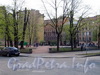Сквер с детской площадкой по четной стороне Клинского проспекта между Верейской и Подольской улицами. Фото май 2010 г.