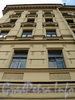 Смольный пр., д. 6. Фрагмент фасада, обращенного на Смольный проезд. Фото октябрь 2010 г.
