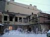 Лиговский проспект, дом 200. Работы по разборке дома. Фото 24 января 2011 года.