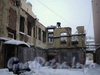 Лиговский проспект, дом 200. Работы по разборке дома. Фото 24 января 2011 года.