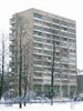 Среднеохтинский пр., 59. Вид на здание из сада Нева. Февраль 2009г.