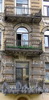 Рижский пр., д. 14. Бывший доходный дом. Фрагмент фасада с балконами. Фото июль 2009 г.