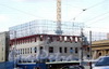 Невский пр., д. 116. Строительство торгово-офисного центра компании Stockmann. Фото август 2009 г.
