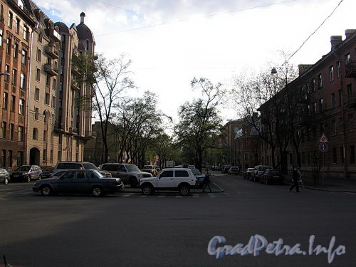 Перспектива Клинского проспекта от Рузовской улицы в сторону Можайской улицы. Фото май 2010 г.