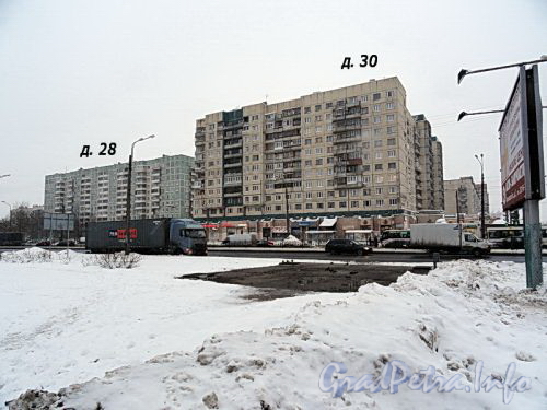 Индустриальный пр., д. 30-28. Общий вид жилых домов. Фото декабрь 2010 г.