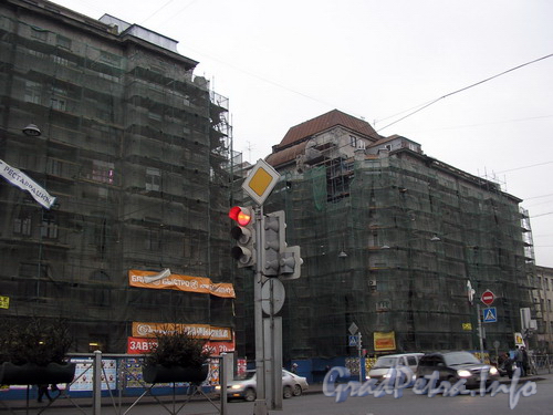 Лиговский пр. д.44, Реставрация фасада здания. Фото 2007 г.