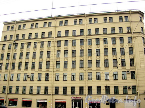 Лиговский пр. д. 145, ул. Тюшина д. 2, фасад по  Лиговскому проспекту. Фото 2007 г.