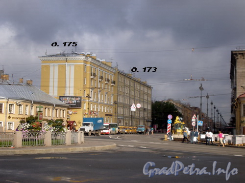 Невский пр., д.д. 175, 173, общий вид зданий. Фото 2008 г.