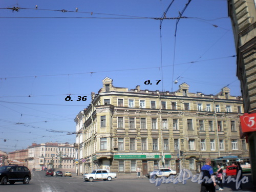 Лермонтовский пр., д. 36/Троицкий пр., д. 7, общий вид здания. Фото 2008 г.