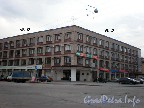 Бол. Смоленский пр., д. 6/Ул. Бабушкина, д. 1, общий вид здания. Фото 2008 г.