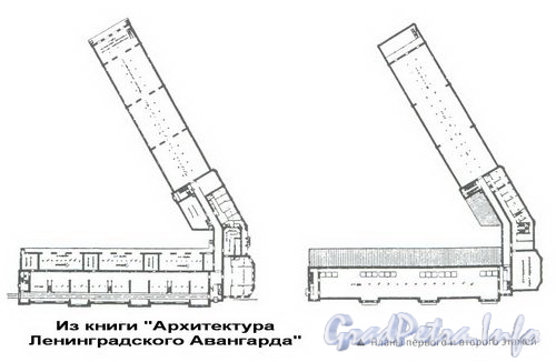 Полюстровский пр., д. 46. Главная понижающая подстанция Волховской ГЭС. Планы первого и второго этажей.