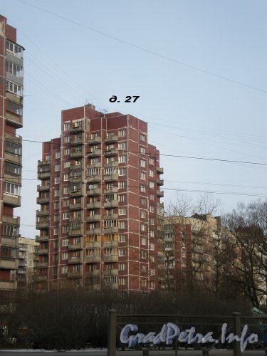 Тихорецкий пр., д. 27. Общий вид здания. Апрель 2009 г.