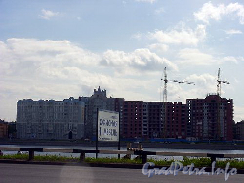 Вид с Синопской набережной, строительство жилого комплекса, 2004 г.