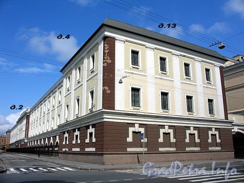 Рижский пр., д. 13 / Дерптский пер., д. 4. Общий вид здания. Фото июль 2009 г.