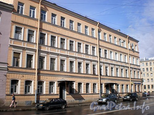 Пр. Римского-Корсакова, д. 27 / наб. канала Грибоедова, д. 117. Фасад по проспекту. Фото август 2009 г.