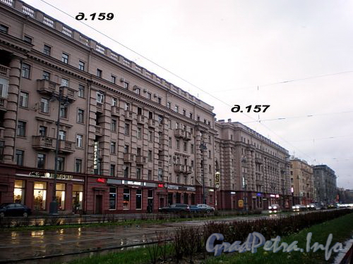 Дома 157 и 159 по Московскому проспекту. Фото октябрь 2008 г.