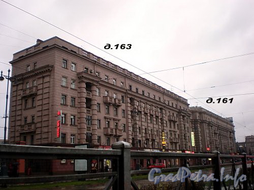 Дома 161 и 163 по Московскому проспекту Фото октябрь 2008 г.