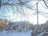 Пр. Стачек, 170. Детская площадка во дворе дома. Вид от дома 160. Фото январь 2012 г.