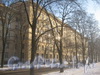 Пр. Стачек, дом 67. Вид с трамвайной остановки на корп. 5. Фото с Кронштадтской ул. Яварь 2012 г.