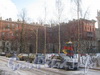 Пр. Стачек, дом 67, корп. 3. Общий вид корпуса 3 и двора перед ним от проезда между 5 и 8 корпусами. Фото февраль 2012 г.