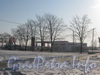 Народного ополчения, дом 80. Автозаправочная станция «Лукойл». Вид со стороны дома 245. Фото февраль 2012 г.