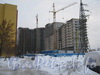 Пр. Маршала Жукова, дом 41. Строительство жилого комплекса. Фото 7 февраля 2010г.