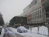Московский пр., 165, корп. 2.  Фасад здания со стороны четной стороны Бассейной улицы. Фото февраль 2012 г.