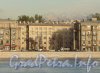 Малоохтинский пр., дом 90. Общий вид здания с левого берега Невы. Фото октябрь 2012 г.