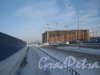 Общий вид строящегося здания ЖК «Ленинский Парк» с пр. Героев и перспектива пр. Героев в сторону Финского залива. Фото 28 января 2013 г.