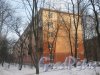 Тихорецкий пр., дом 9, корпус 7. Фрагмент здания со стороны дома 9 корпус 9. Фото 17 февраля 2013 г.
