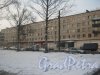 Тихорецкий пр., дом 12, корпус 1. Фрагмент здания со стороны дома 9 корпус 1. Фото 17 февраля 2013 г.