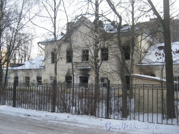 Пр. Ветеранов, дом 141, корп.  2. Фасад дома со стороны Добрушской ул. Фото февраль 2012 г.