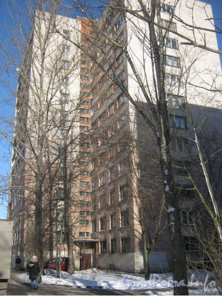Пр. Ветеранов, дом 154. Общий вид дома со стороны двора. Фото февраль 2012 г.