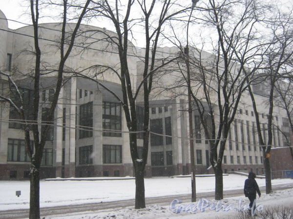 Московский пр., 165, корп. 2. Фасад со стороны Бассейной улицы. Фото февраль 2012 г.