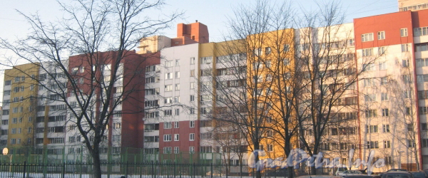 Пр. Маршала Жукова, дом 43, корп. 1. Общий вид жилого дома со двора. Фото март 2012 г.