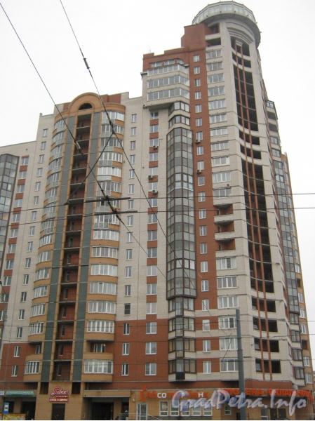 Ленинский пр., дом 109. Угловая часть здания. Фото март 2012 г. 