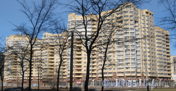Ленинский пр., дом 82, корпус 1. Общий вид строящегося здания со стороны дома 81, корпус 1. Фото март 2012 г.